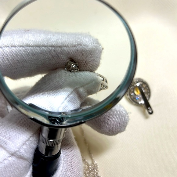 Yellow citrine original stone  & American diamonds 925 mark silver jewelry #291 - Picture 9 of 15